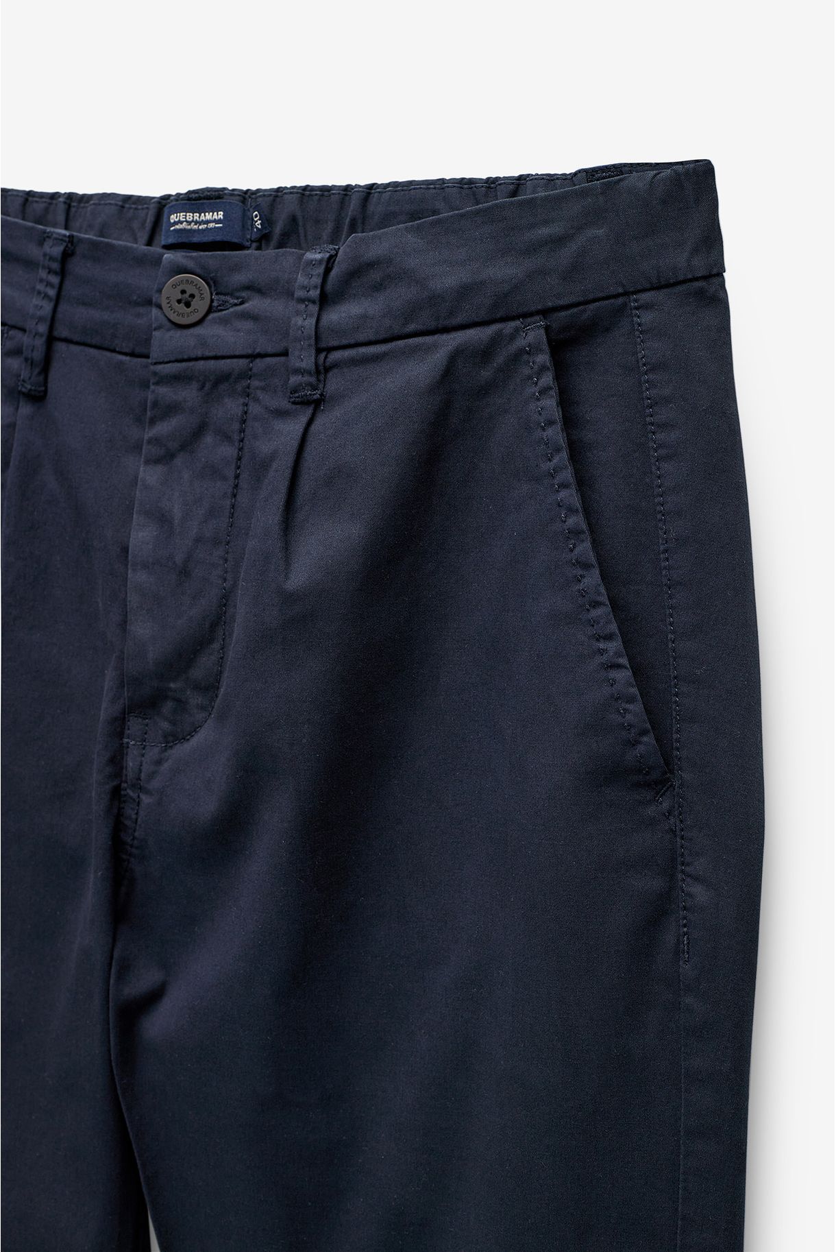 CALÇÕES CHINO COM ELÁSTICO NA CINTURA