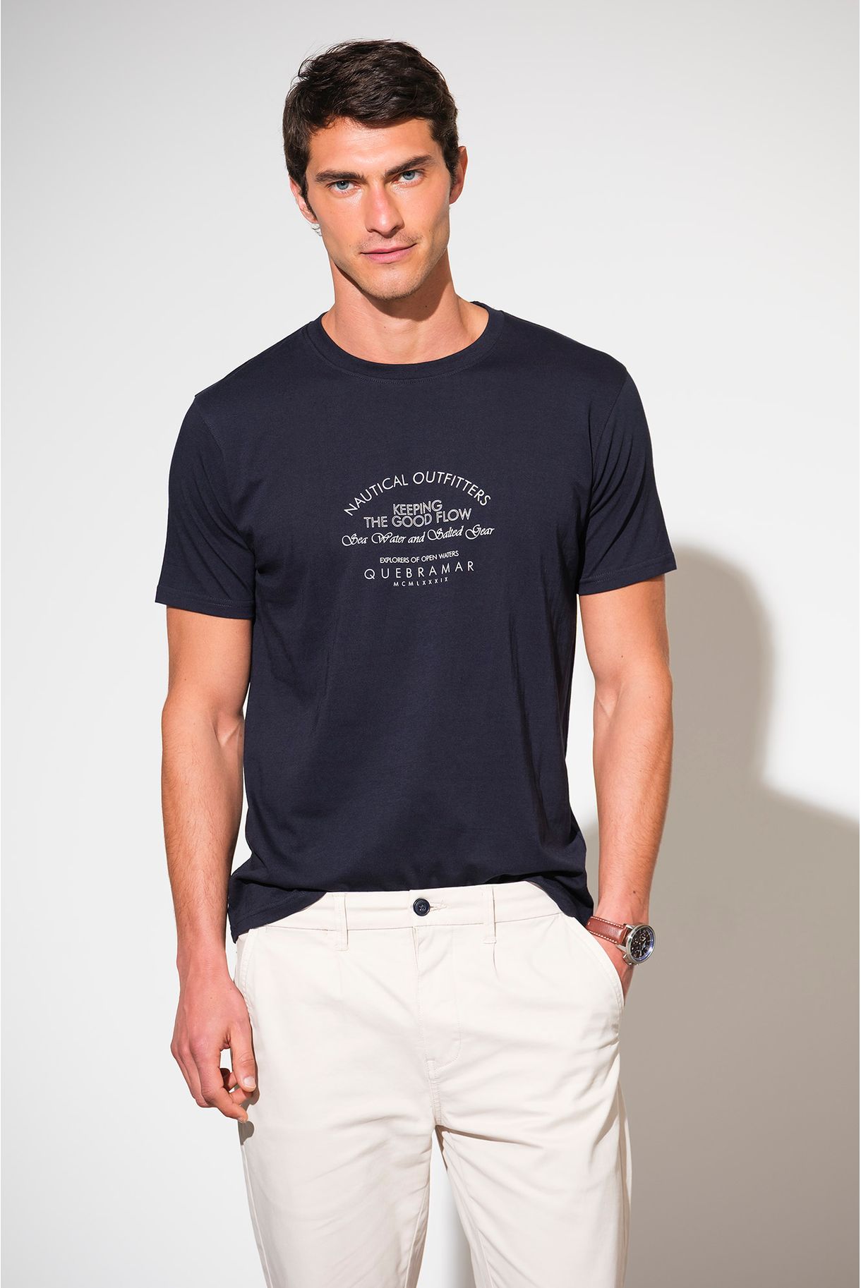 T-SHIRT COM PRINT