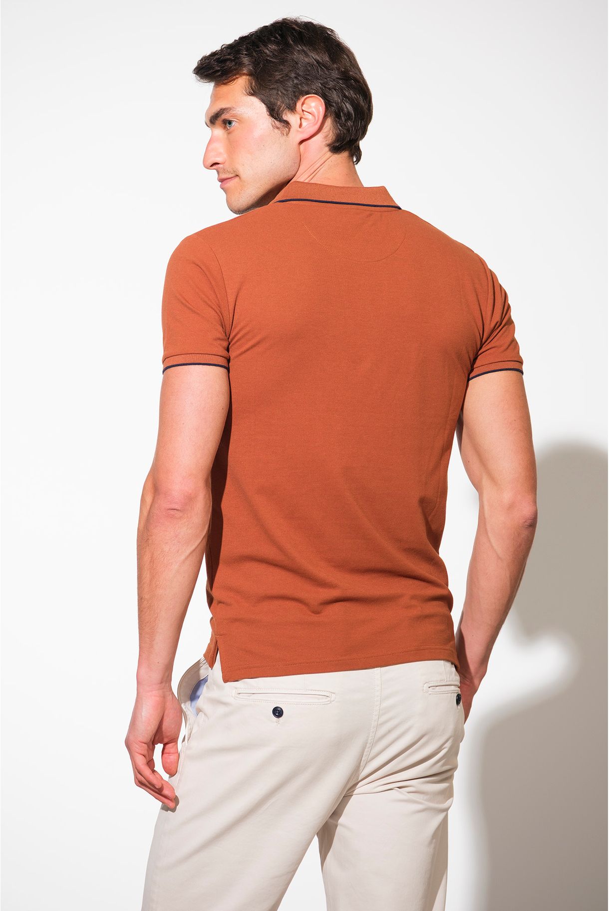 MICRO PIQUET POLO SHIRT WITHOUT BUTTONS