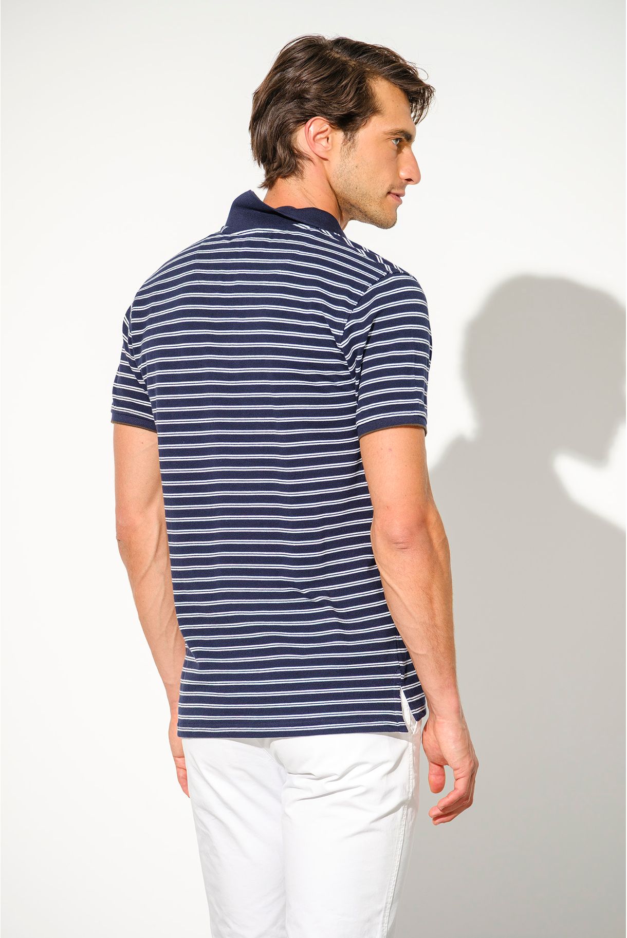 PIQUET POLO WITH STRIPE