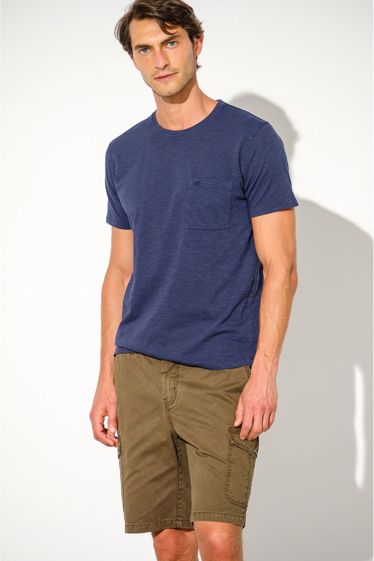 SLUB T SHIRT WITH POCKET