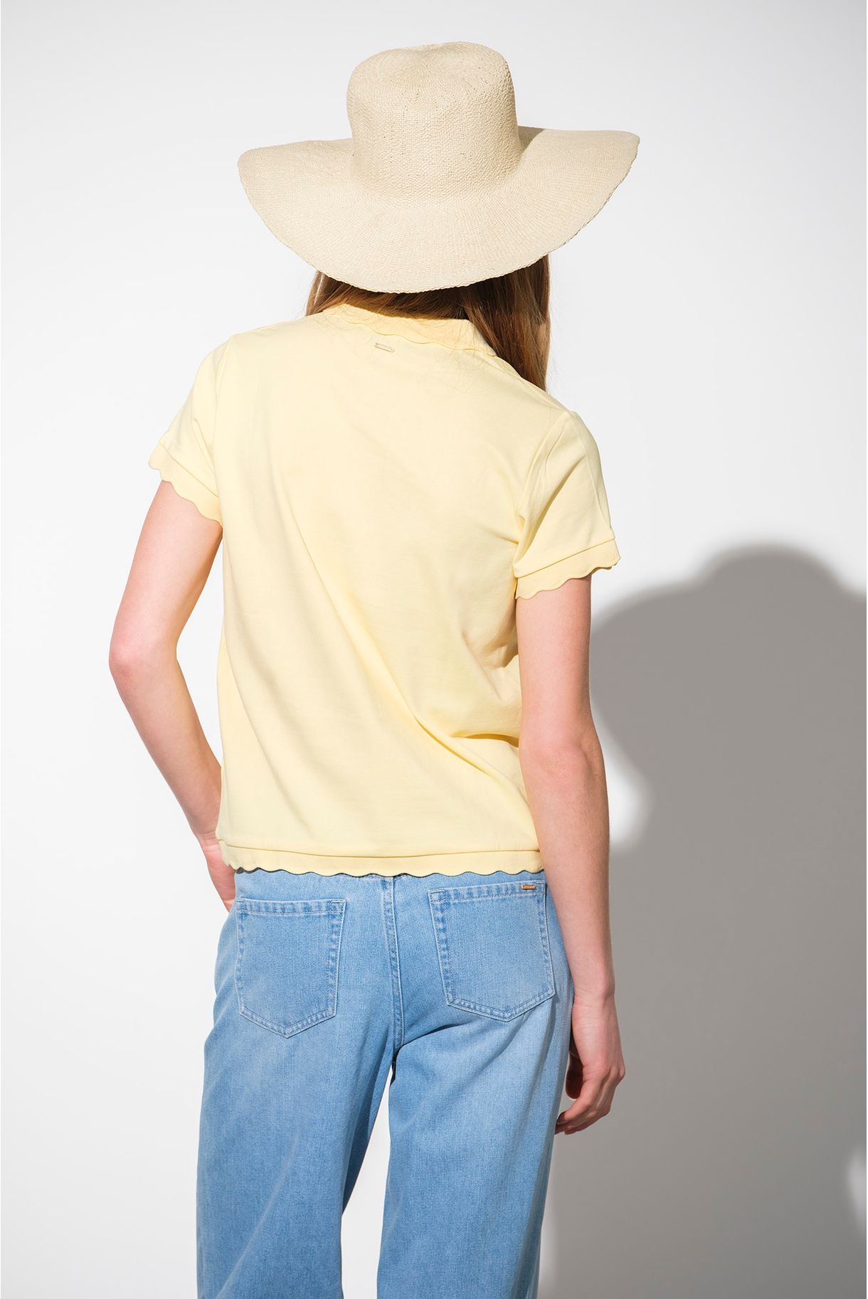 POLO SHIRT WITH WAVY CUFFS AND WAISTBAND