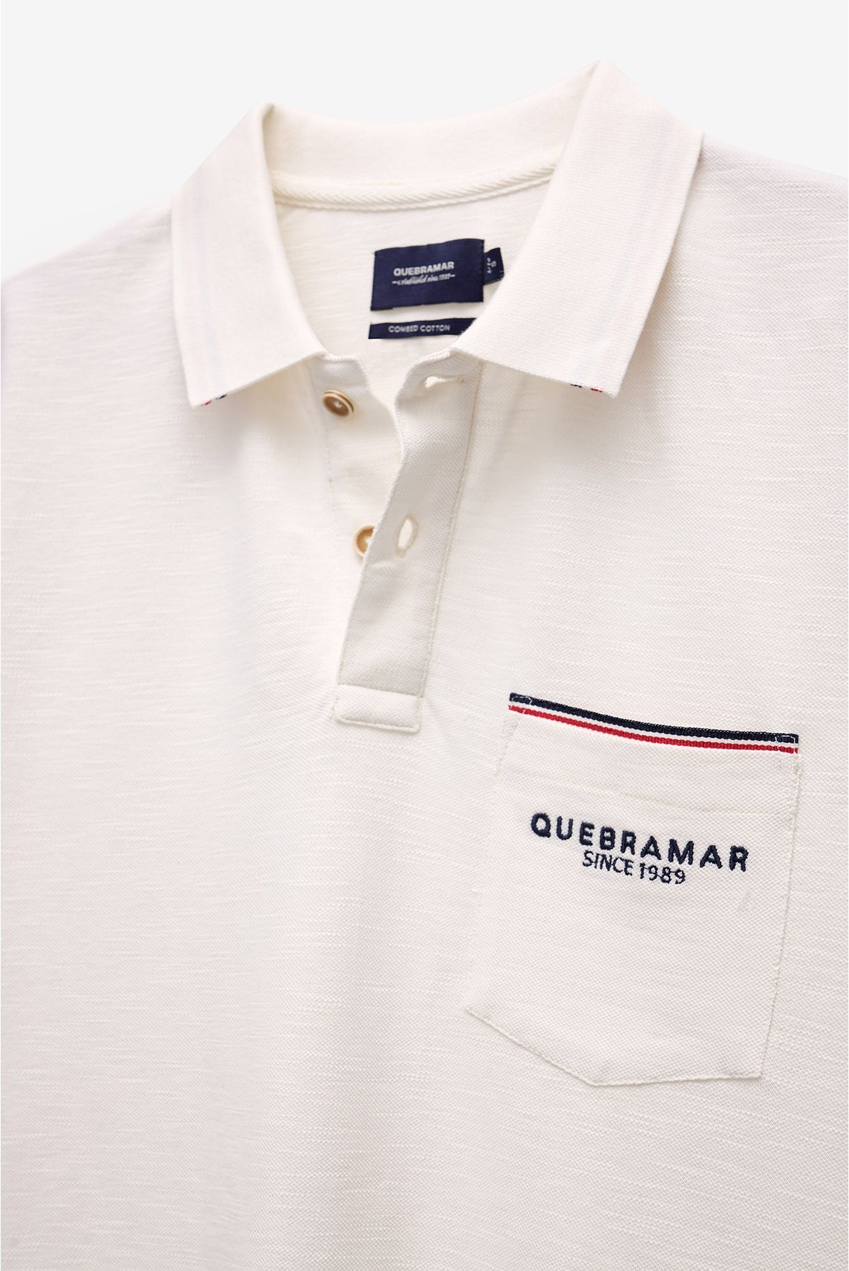 SLUB PIQUET POLO WITH POCKET