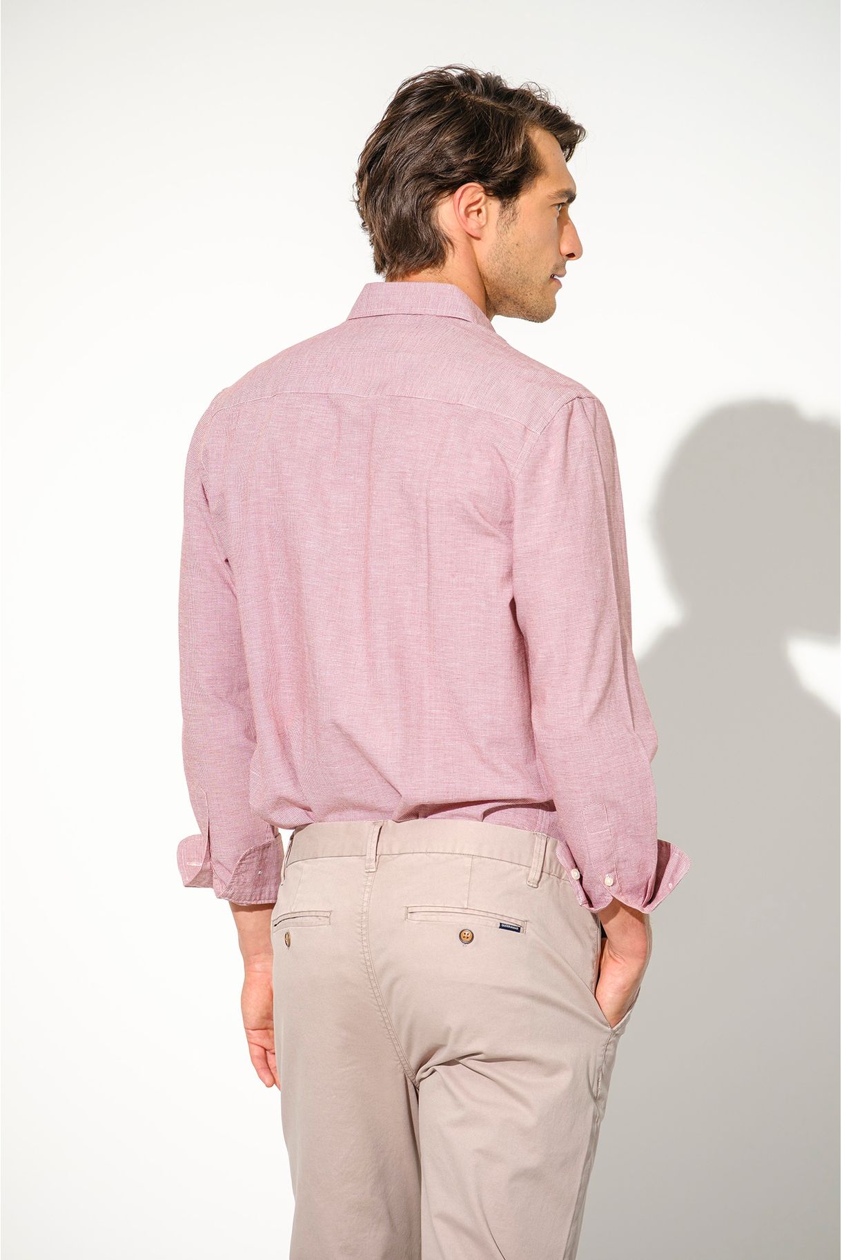 CAMISA MICRO QUADRADOS COM LINHO