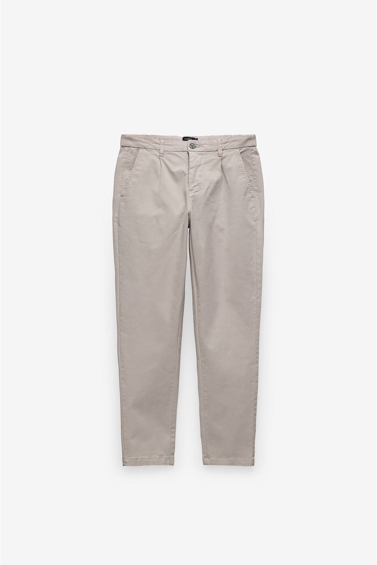 TWILL PANTS WITH ELASTIC WAISTBAND