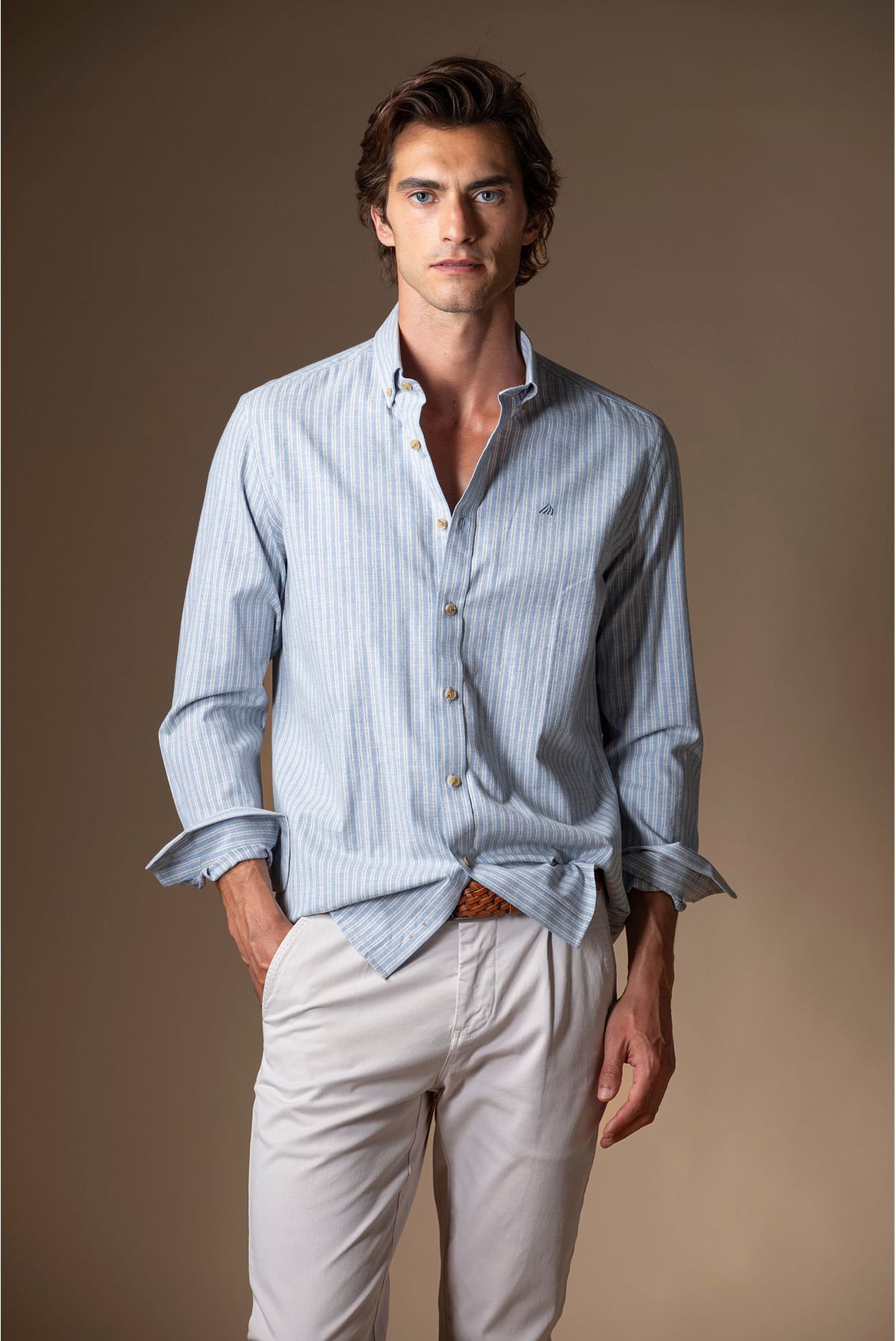 100% COTTON STRIPED SHIRT