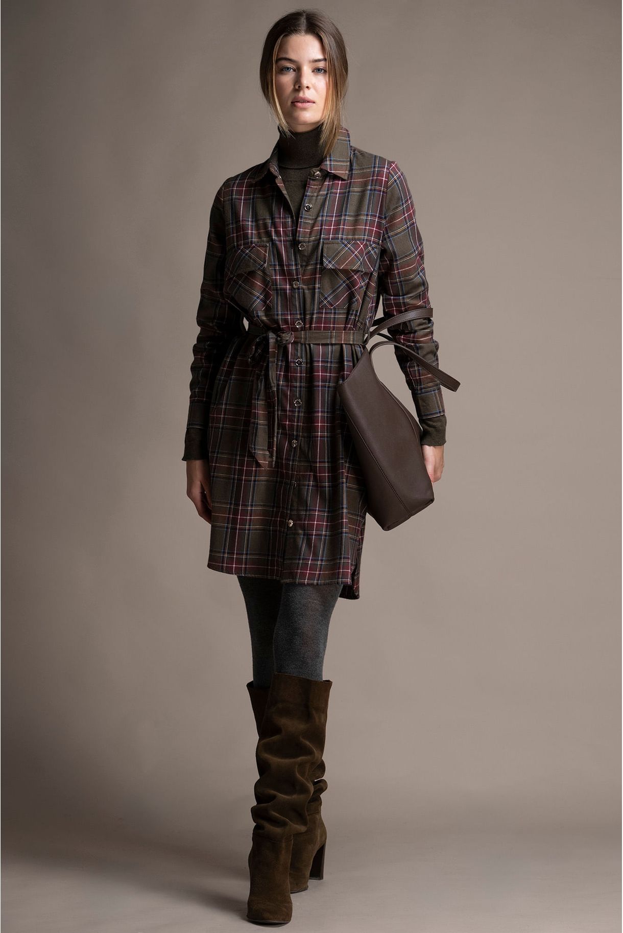 VESTIDO CAMISEIRO EM XADREZ