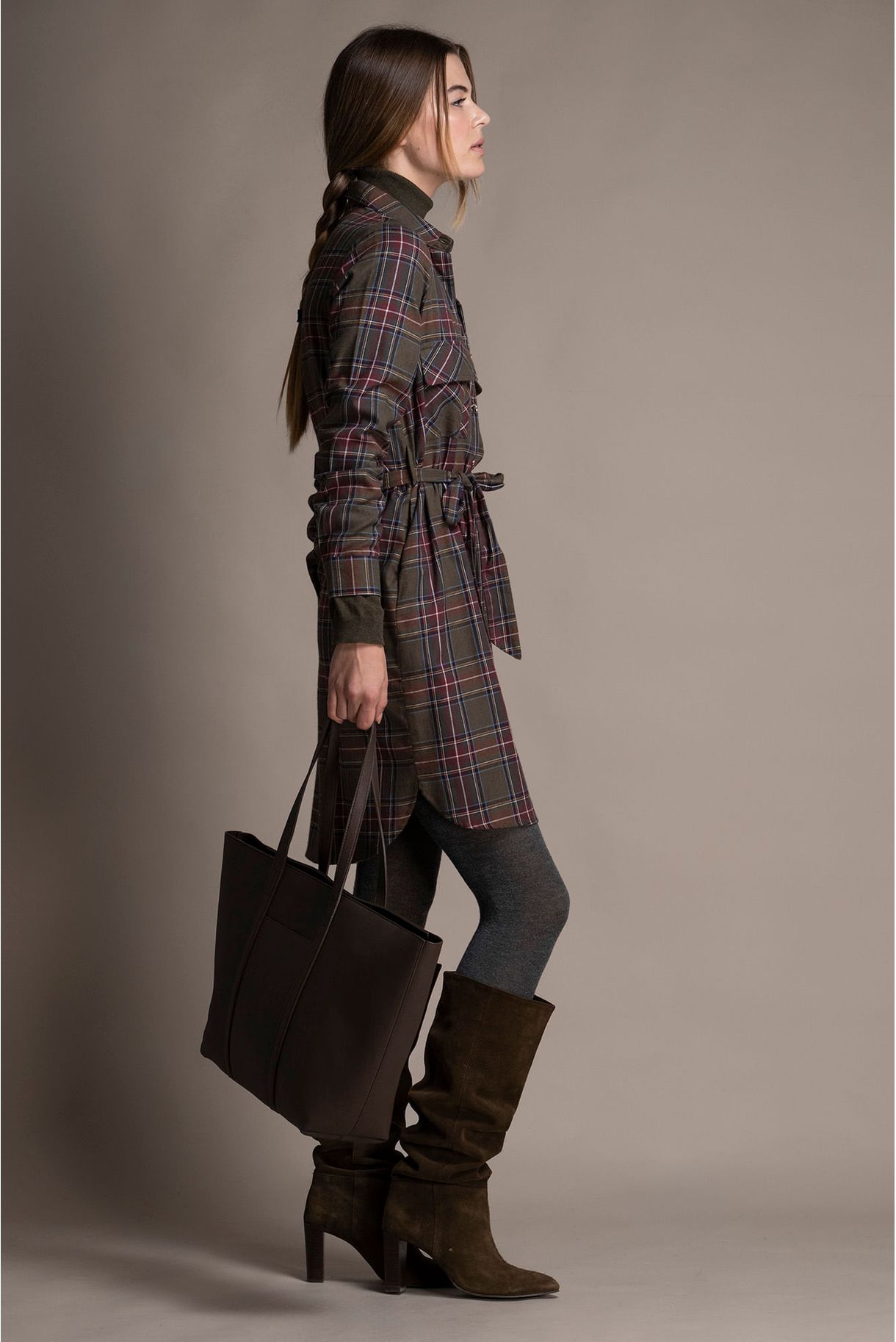 VESTIDO CAMISEIRO EM XADREZ