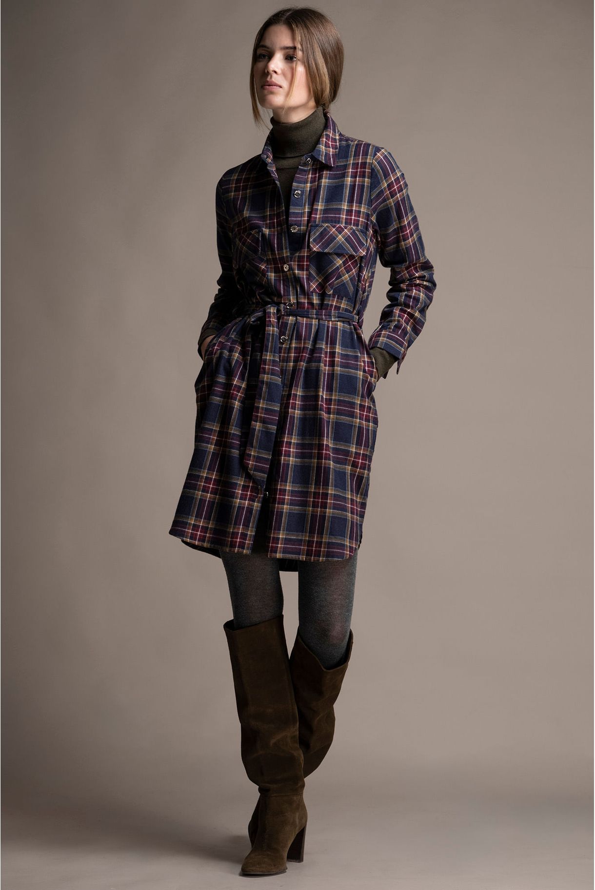 VESTIDO CAMISEIRO EM XADREZ