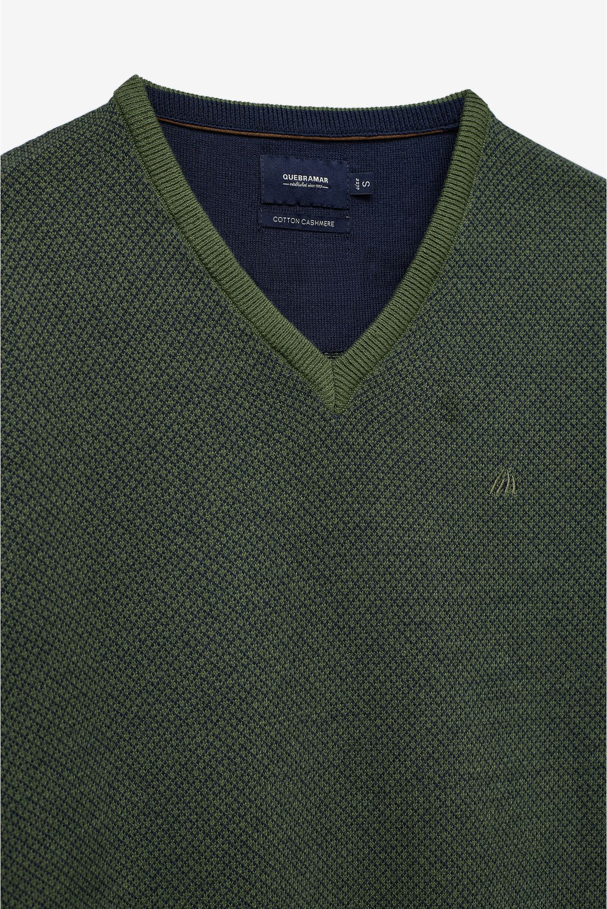 CAMISOLA JACQUARD COM CAXEMIRA