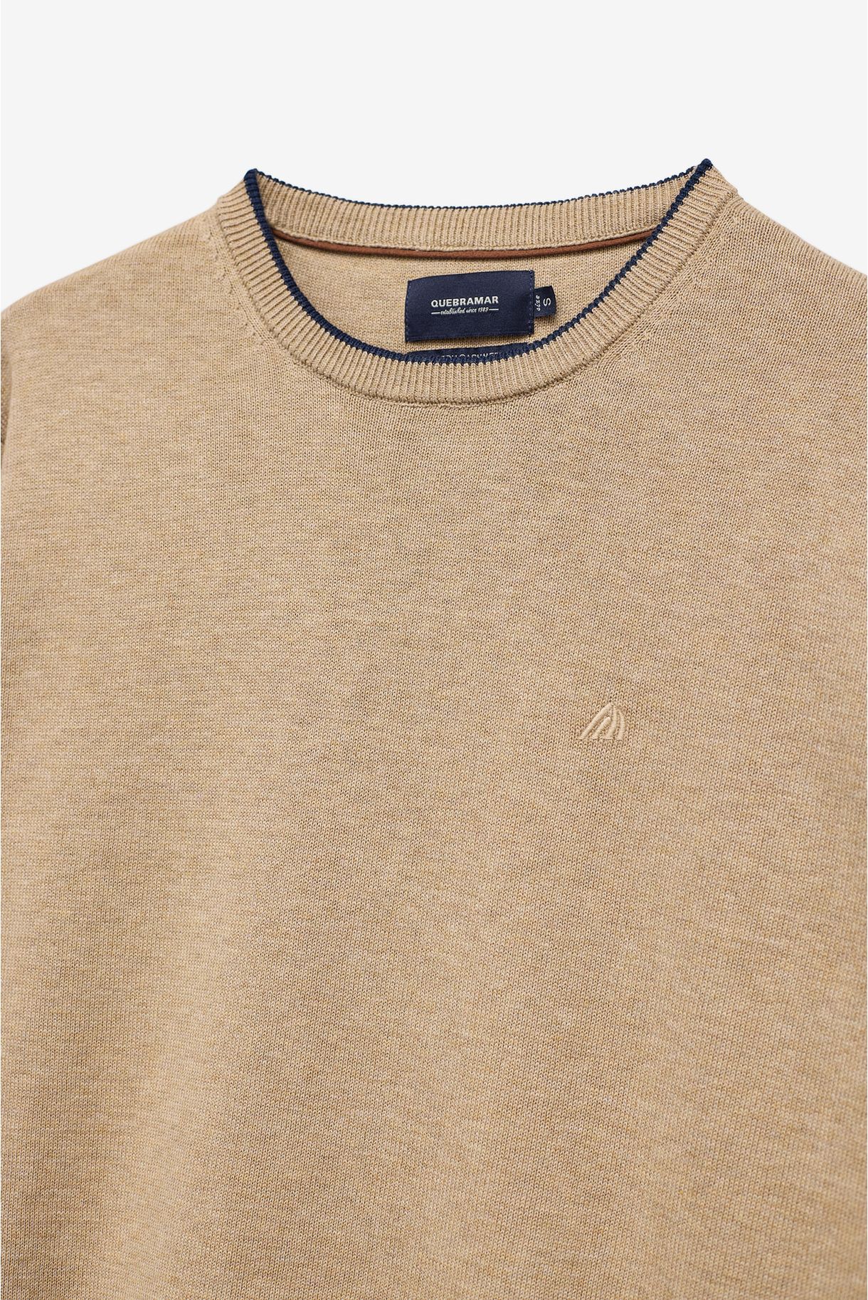 CAMISOLA DECOTE REDONDO COM CAXEMIRA