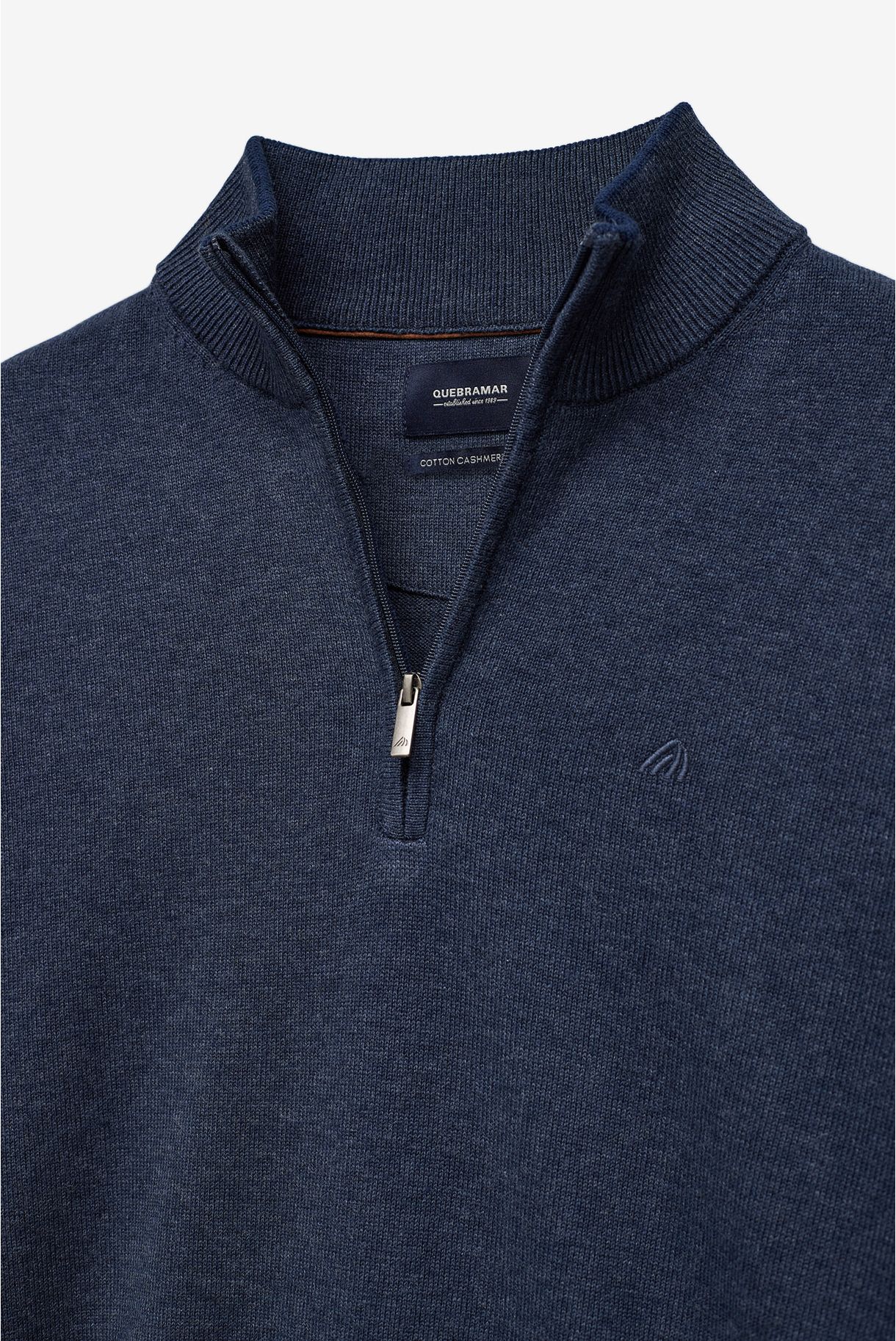 CAMISOLA MEIA GOLA COM CAXEMIRA