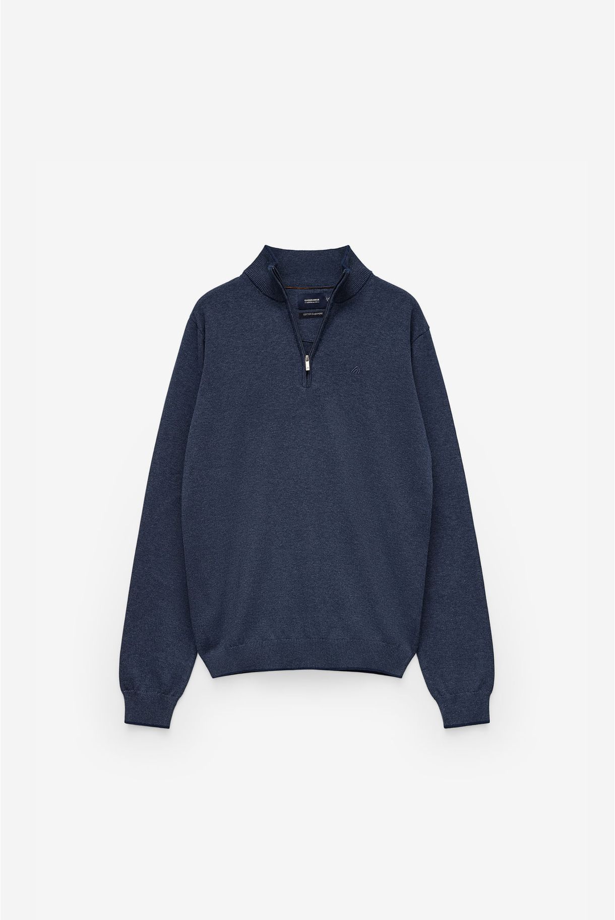 HALF COLLAR SWEATER WITH CASHMERE