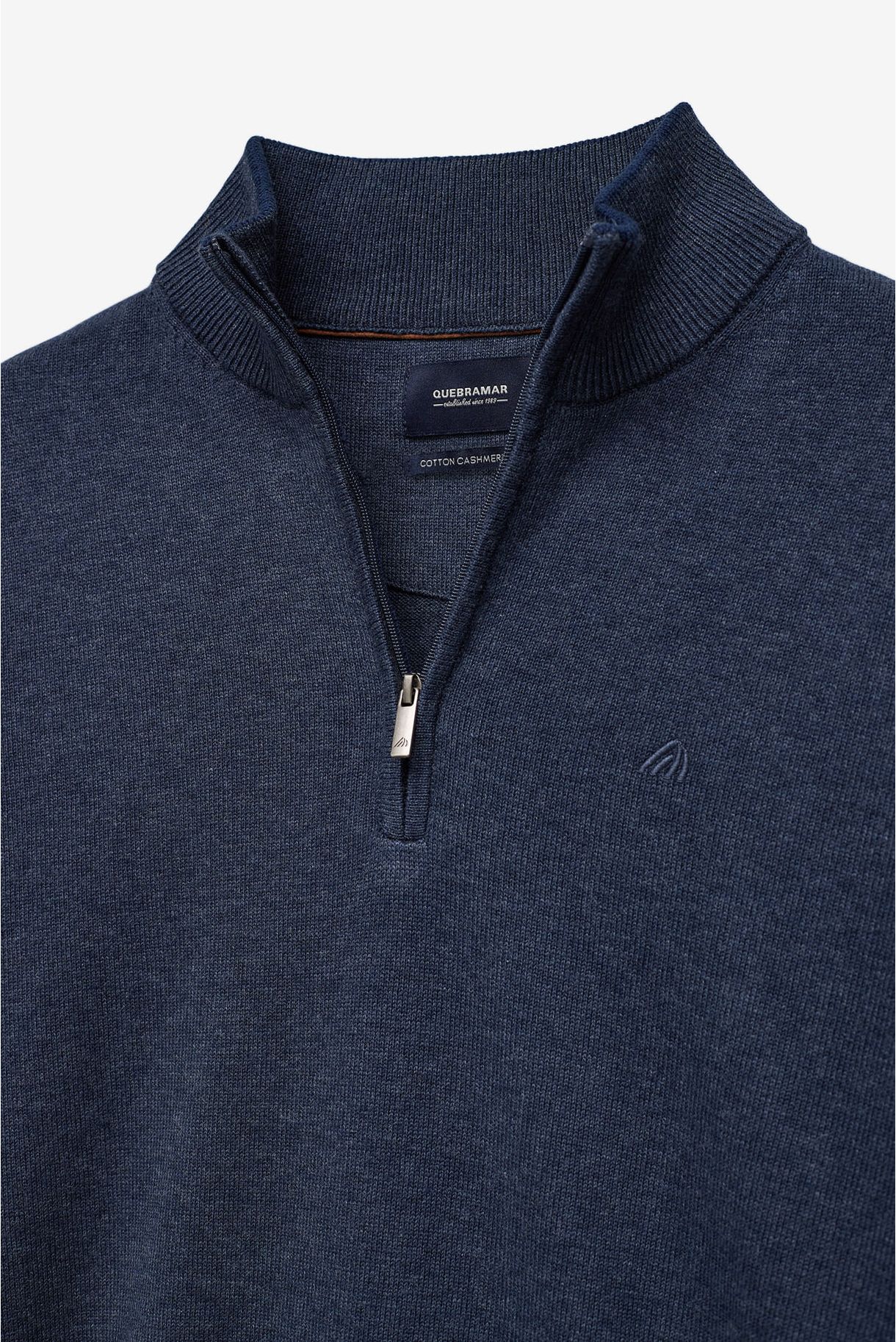 HALF COLLAR SWEATER WITH CASHMERE