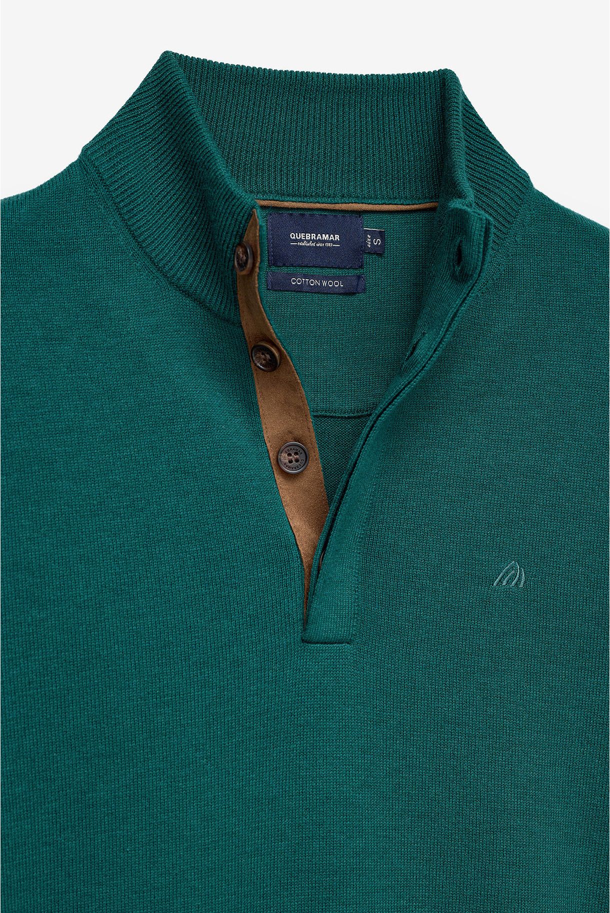 BASIC COTTON AND WOOL SWEATER