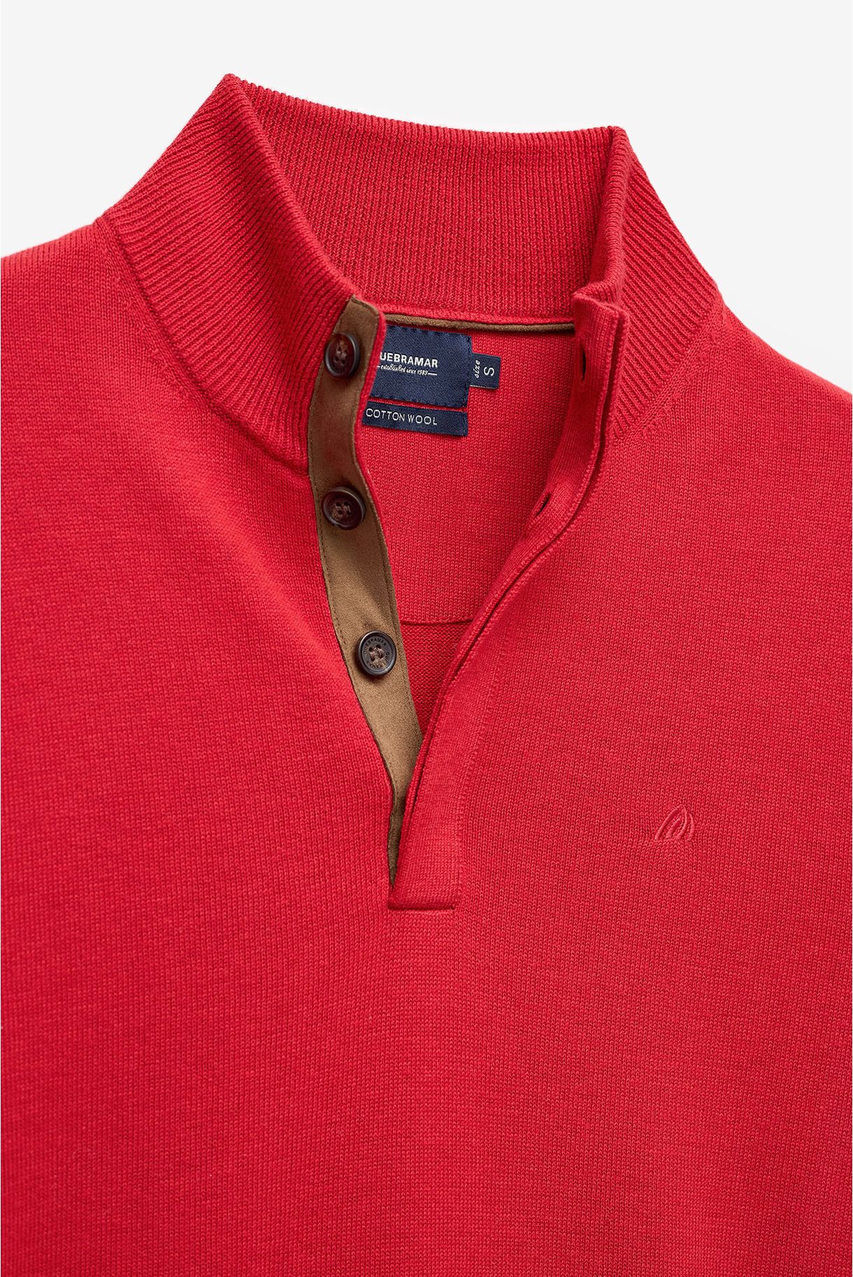 CAMISOLA BÁSICA EM ALGODÃO E LÃ