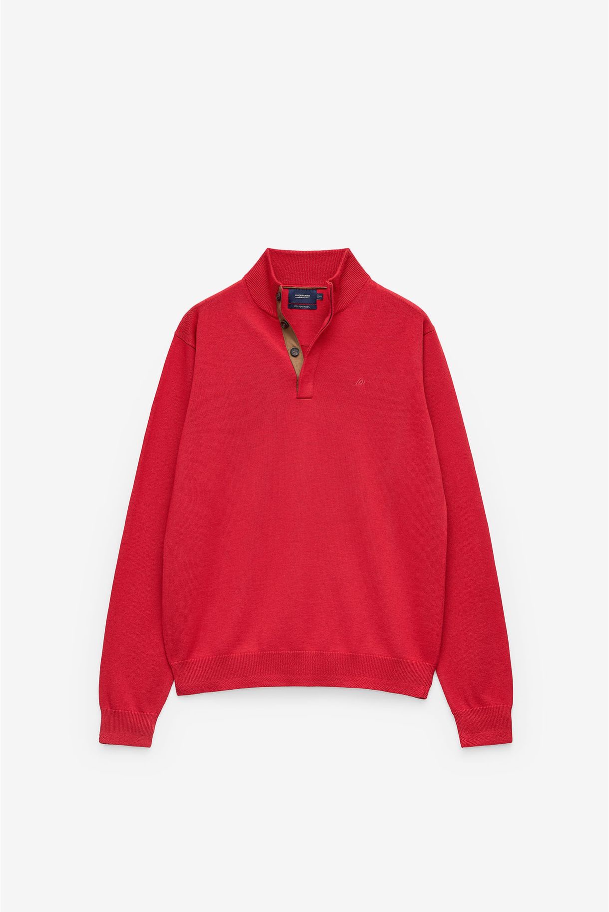 BASIC COTTON AND WOOL SWEATER