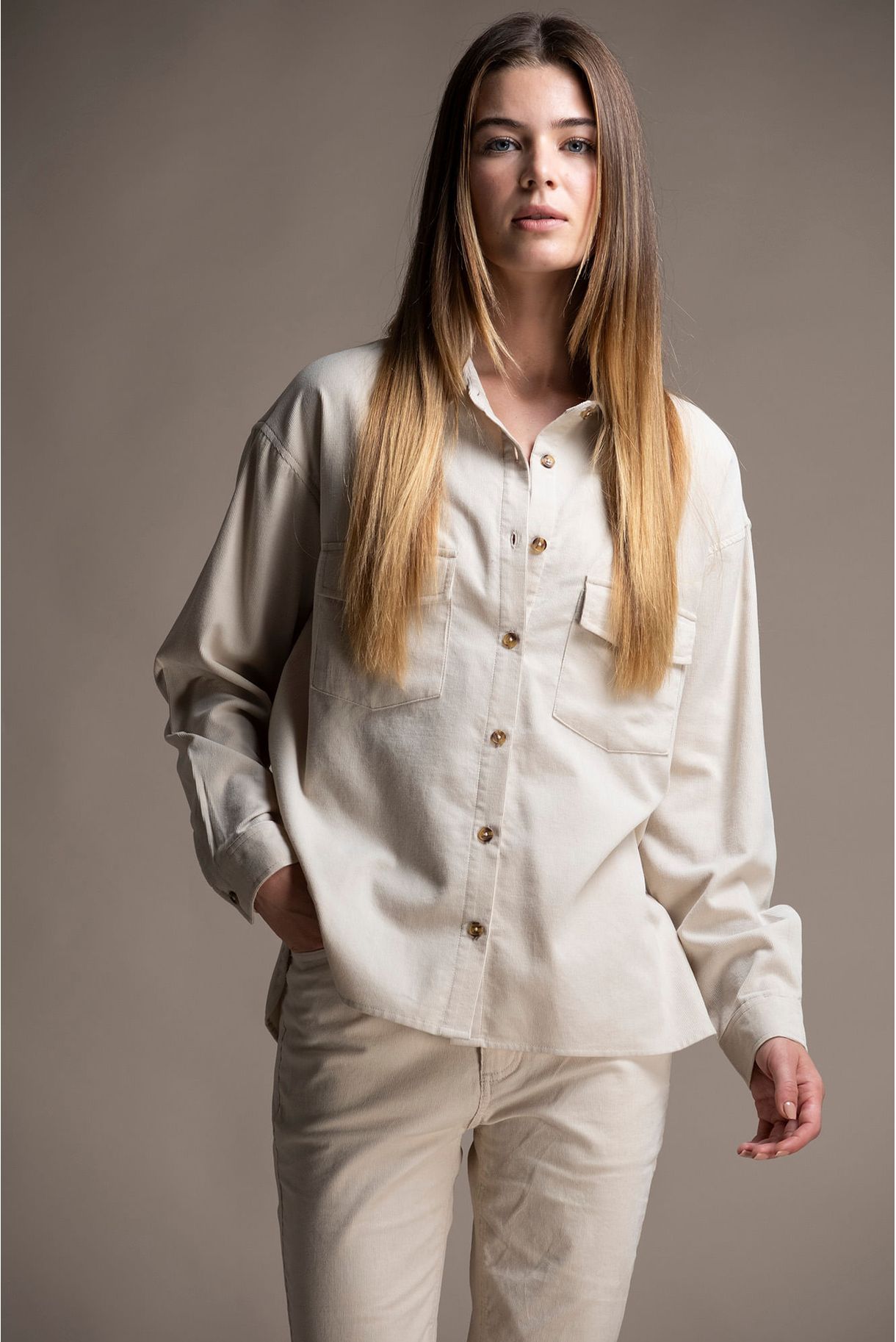 CAMISA BOMBAZINA OVERSIZE