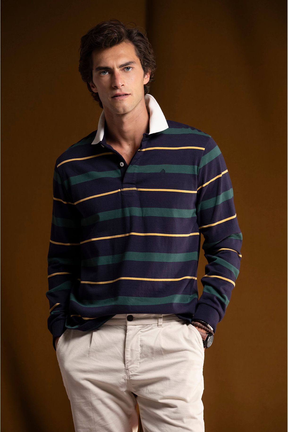 LONG SLEEVE RUGBY POLO