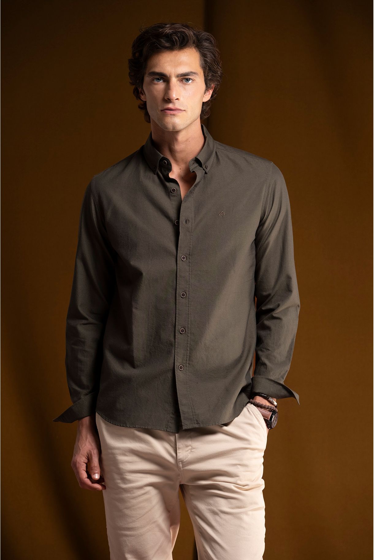 CAMISA OXFORD MELANGE