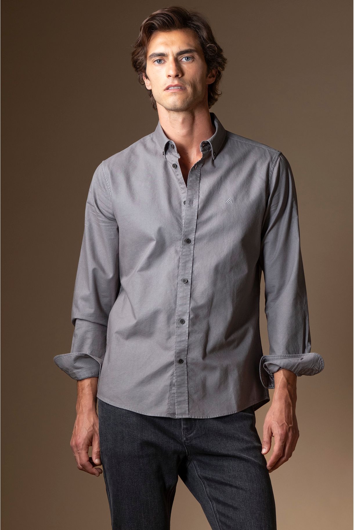 GARMENT DYE SLIM FIT SHIRT