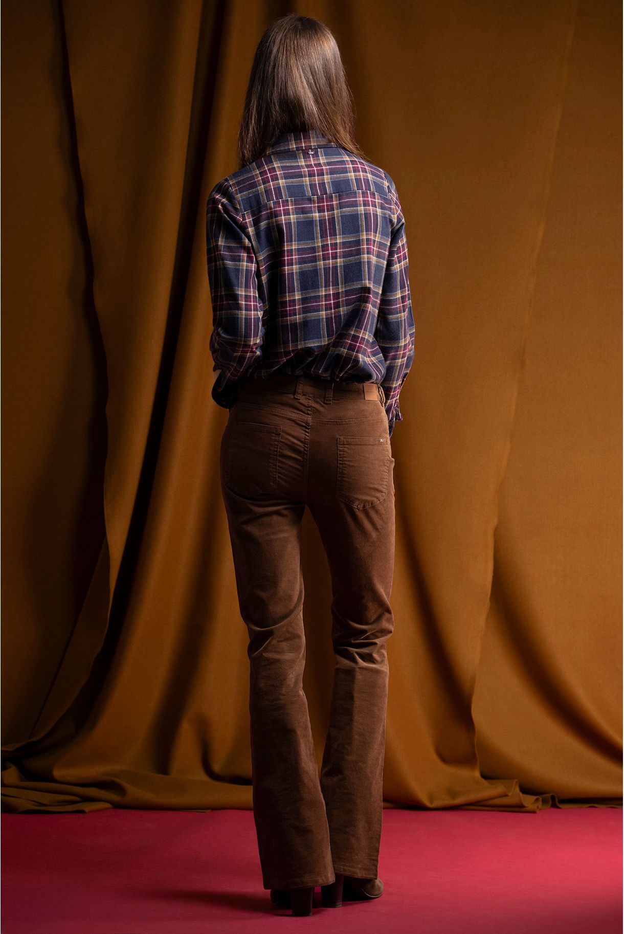 FLARE PANTS IN BOMBAZINE