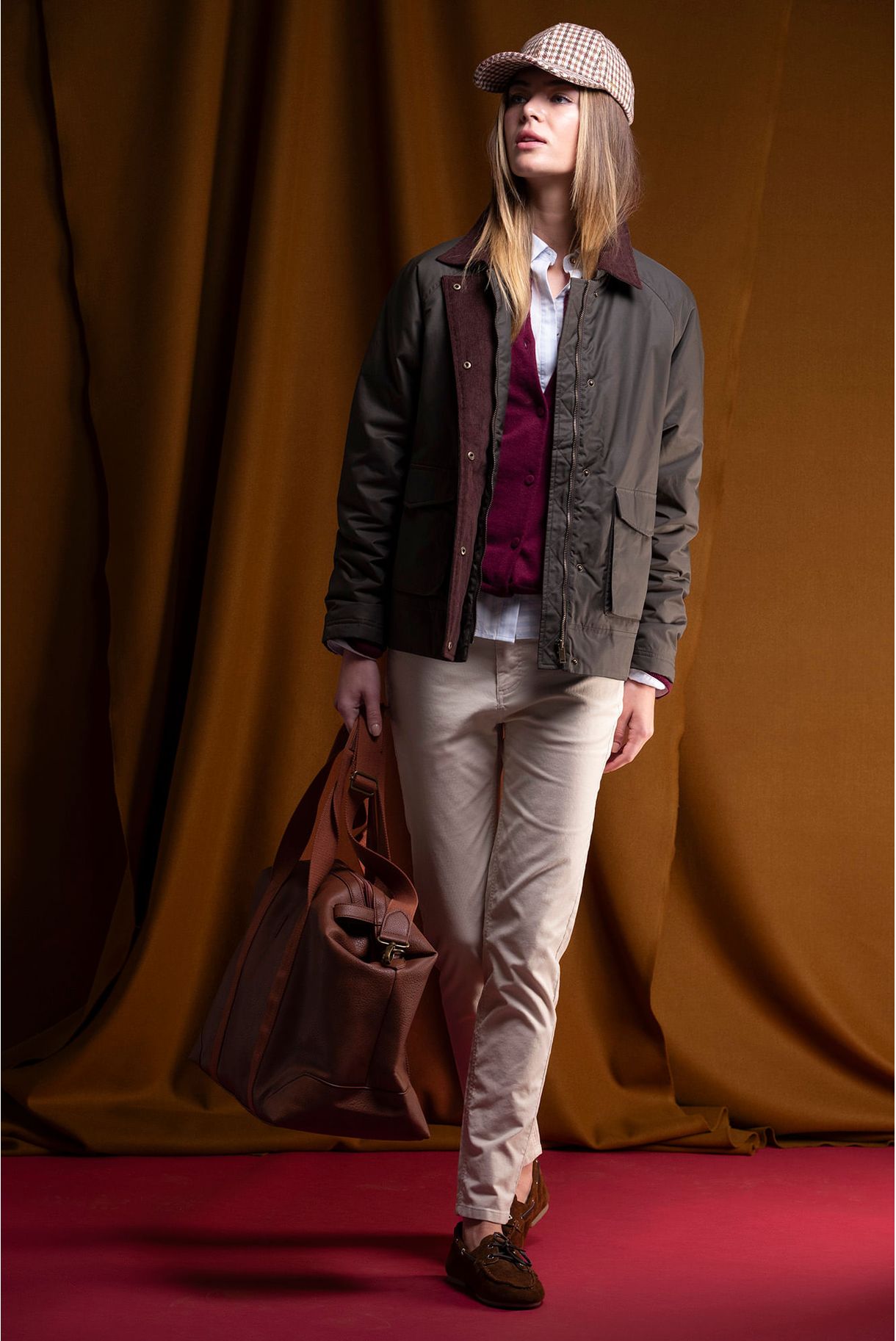 SLIM FIT BOMBAZINE PANTS