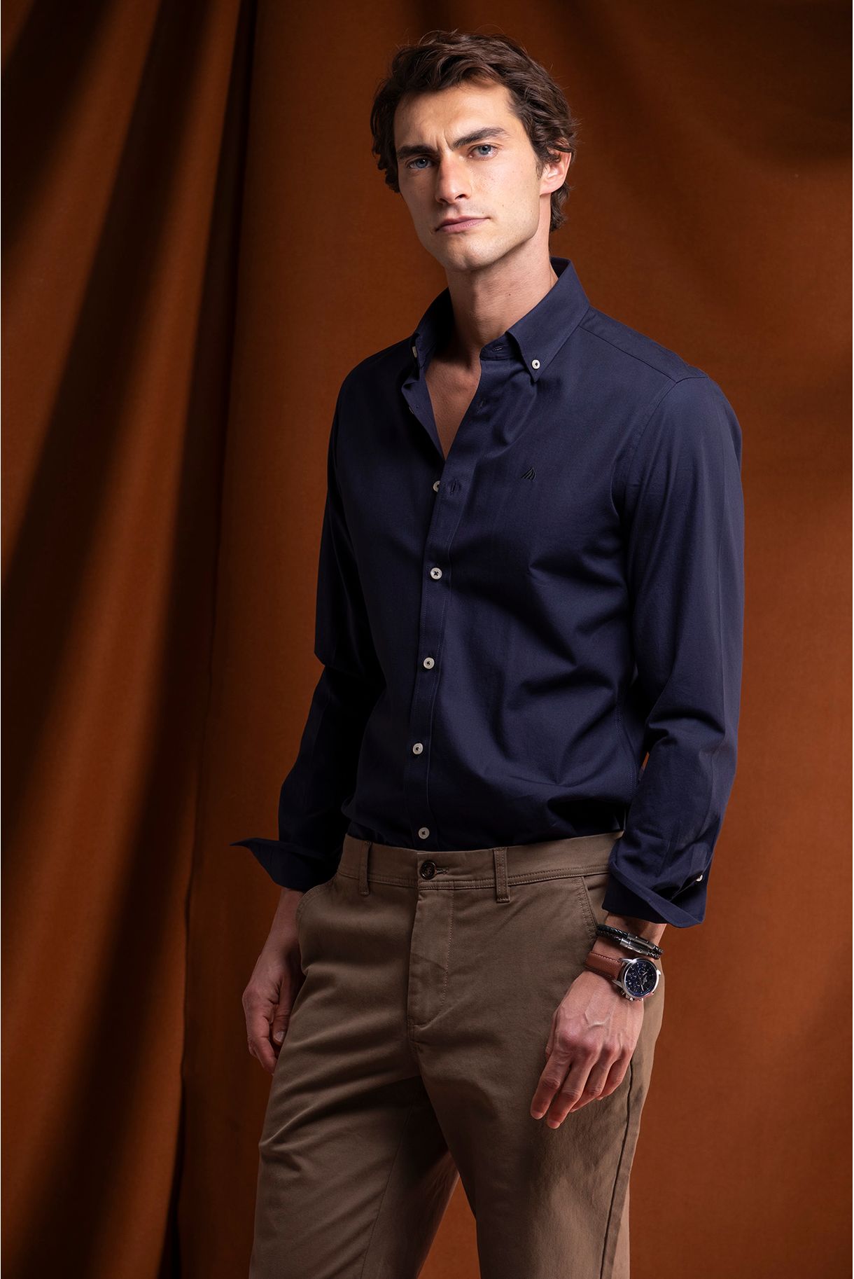 SLIM FIT TWILL SHIRT