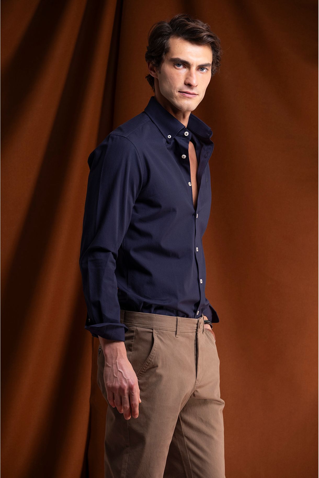 SLIM FIT TWILL SHIRT
