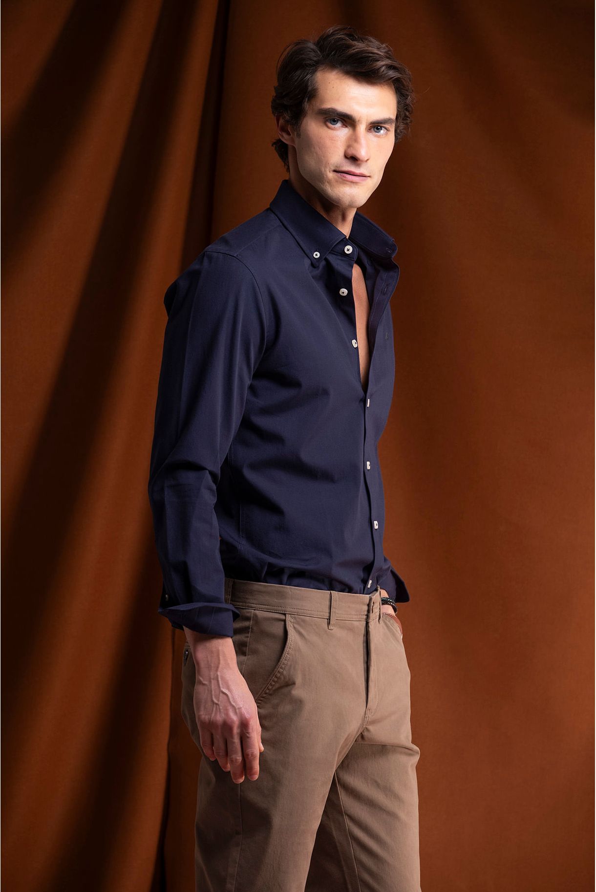 SLIM FIT TWILL SHIRT