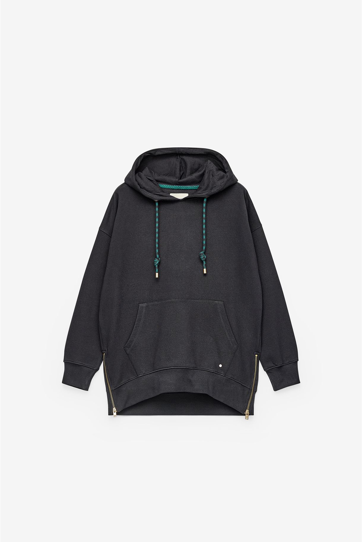 SWEATSHIRT COMPRIDA COM FECHOS