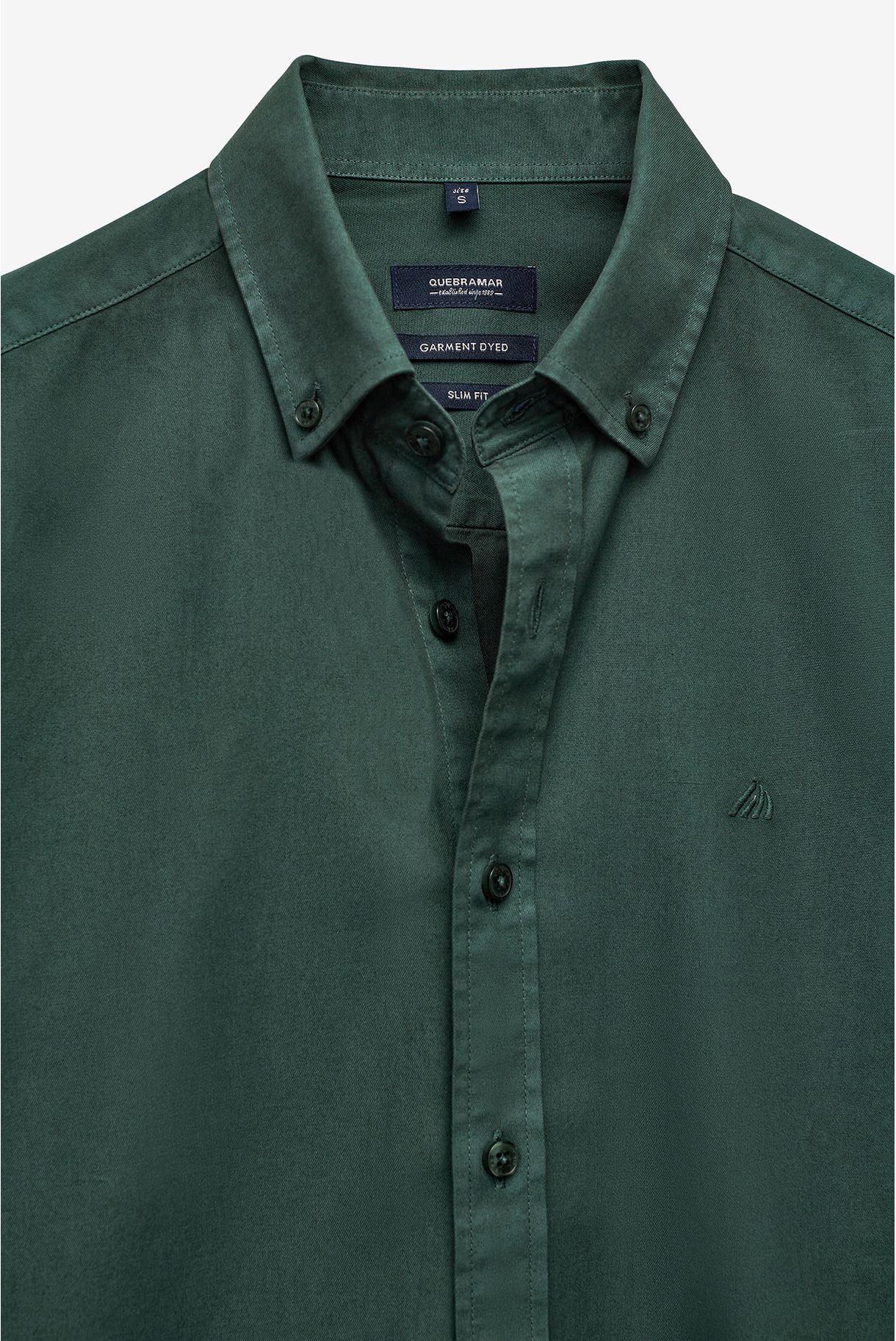 CAMISA SLIM FIT EM SARJA LAVADA